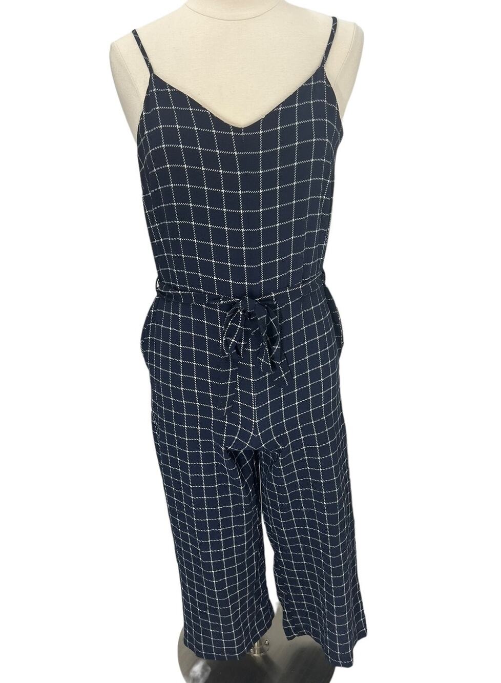 MONTEAU Black & White Jumpsuit SZ Small